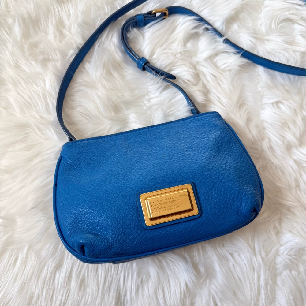 Marc by Marc Jacobs Blue Leather Crossbody Bag